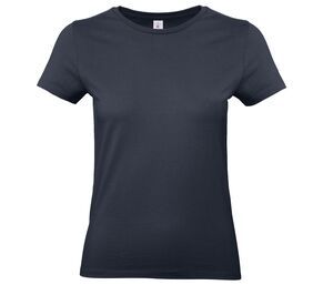 B&C BC04T - Camiseta Feminina 100% Algodão Azul marinho