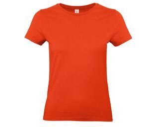 B&C BC04T - Camiseta Feminina 100% Algodão Fire Red