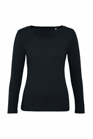 B&C BC071 - Camiseta feminina de manga longa 100% algodão orgânico