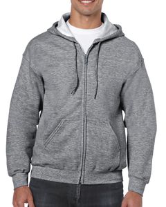 Gildan GN960 - Sweatshirt Com Capuz Heavy Blend Adult Full Zip Graphite Heather