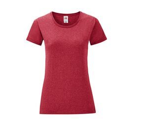 Fruit of the Loom SC151 - Camiseta 150 gola redonda Vermelho