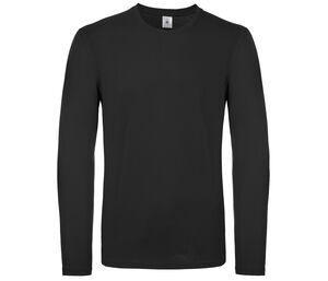 B&C BC05T - Camiseta masculina de mangas compridas Preto