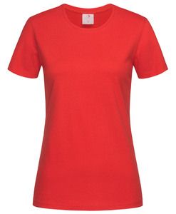 Stedman STE2600 - T-shirt Crewneck Classic-T SS for her Vermelho Escarlate