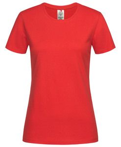 Stedman STE2620 - T-shirt Crewneck Classic-T Organic for her Vermelho Escarlate