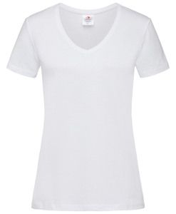 Stedman STE2700 - T-shirt V-Neck Classic-T SS for her Branco