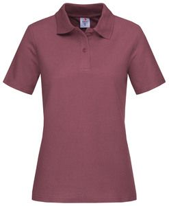 Stedman STE3100 - Polo SS for her Burgundy Red