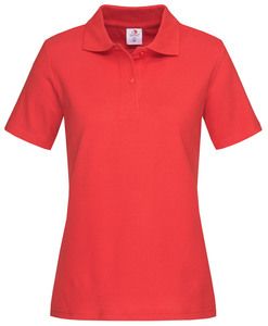 Stedman STE3100 - Polo SS for her Vermelho Escarlate