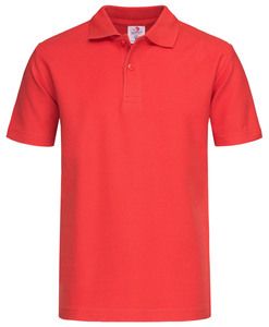 Stedman STE3200 - Polo SS for kids Vermelho Escarlate