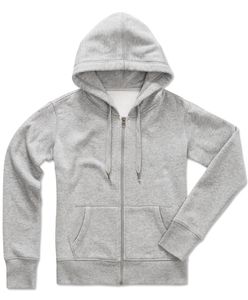 Stedman STE5710 - Sweater Hooded Zip Active for her Heather Grey