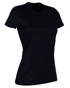Stedman STE8100 - T-shirt Interlock Active-Dry SS for her Black Opal