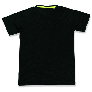Stedman STE8410 - T-shirt Raglan Mesh Active-Dry SS for him Black Opal