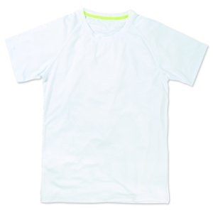 Stedman STE8410 - T-shirt Raglan Mesh Active-Dry SS for him Branco
