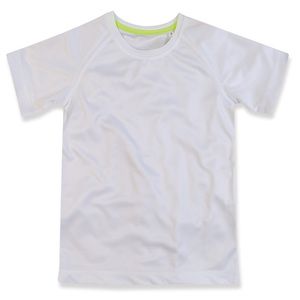 Stedman STE8570 - T-shirt Raglan Mesh Active-Dry SS for kids Branco