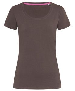 Stedman STE9700 - T-shirt Crewneck Claire SS for her Chocolate escuro