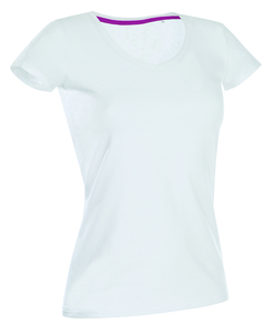 Stedman STE9710 - T-shirt V-neck Claire SS for her Branco