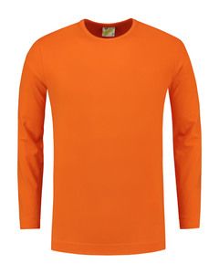 Lemon & Soda LEM1265 - T-shirt Crewneck cot/elast LS for him Laranja