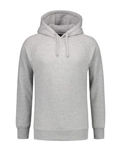 Lemon & Soda LEM3234 - Heavy Sweater Hooded Raglan for him Heather Grey