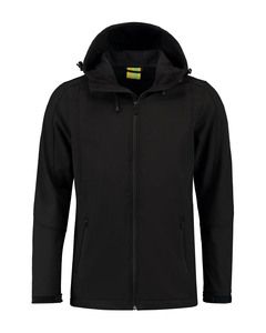 Lemon & Soda LEM3629 - Jacket Hooded Softshell for him Preto