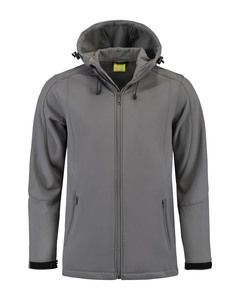 Lemon & Soda LEM3629 - Jacket Hooded Softshell for him Cinza pérola