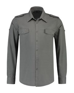 Lemon & Soda LEM3915 - Shirt Twill LS for him Cinza pérola