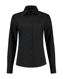 Lemon & Soda LEM3932 - Shirt Poplin Mix LS for her Preto