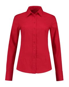 Lemon & Soda LEM3985 - Shirt Poplin LS for her Vermelho