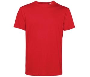 B&C BC01B - Camiseta masculina orgânica gola redonda 150 Vermelho