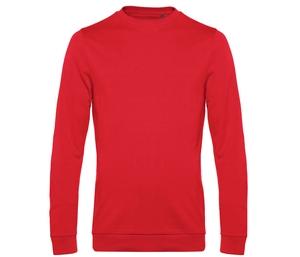 B&C BCU01W - Round Neck Sweatshirt # Vermelho
