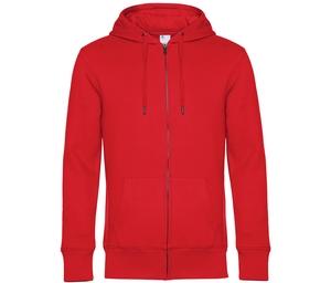 B&C BCU03K - Sweat Capuche zippé KING Vermelho