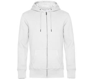 B&C BCU03K - Sweat Capuche zippé KING White