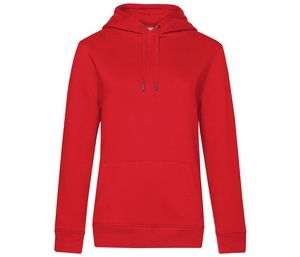 B&C BCW02Q - Hoodie Rainha Vermelho