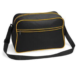 BagBase BG140 - Retro Shoulder Bag Preto / Amarelo