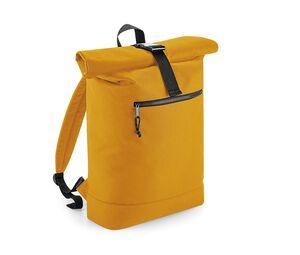 Bag Base BG286 - Backpack with roll-up closure made of recycled material Mostarda