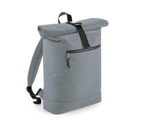 Bag Base BG286 - Backpack with roll-up closure made of recycled material Cinza Puro