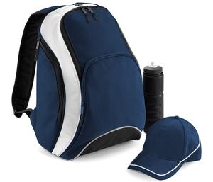 BAG BASE BG571 - Teamwear backpack Azul profundo / Branco