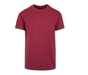 Build Your Brand BY004 - Camiseta gola redonda Burgundy