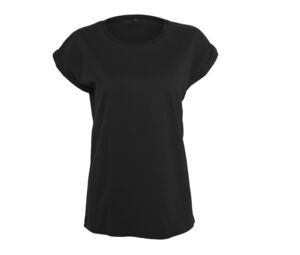 Build Your Brand BY021 - Camiseta básica gola redonda Black
