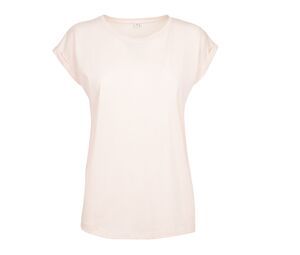 Build Your Brand BY021 - Camiseta básica gola redonda Cor-de-rosa