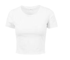 Build Your Brand BY042 - Camiseta cropped básica White