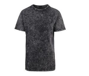Build Your Brand BY070 - Camiseta homem desbotada Cinzento oscuro / Branco