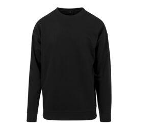 Build Your Brand BY075 - Blusa de homem gola redonda Black
