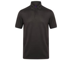 Henbury HY460 - Polo homem poliéster Cinzento escuro