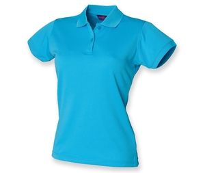 Henbury HY476 - Camisa polo feminina respirável Turquesa