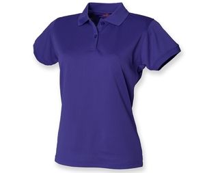 Henbury HY476 - Camisa polo feminina respirável Bright Purple