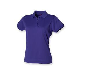 Henbury HY476 - Camisa polo feminina respirável Burgundy