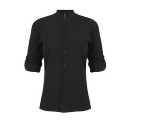 Henbury HY593 - Camisa social com colarinho mulher Black