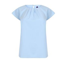 Henbury HY597 - Blusa mulher folgada Azul claro
