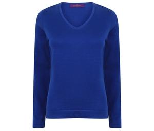 Henbury HY721 - Suéter de decote em V feminino