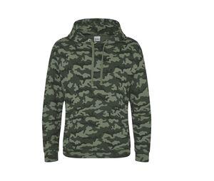 AWDIS JH014 - Casaco camuflagem com capuz Green Camo