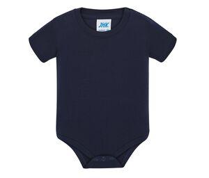 JHK JHK100 - Body bebê manga curta Azul marinho